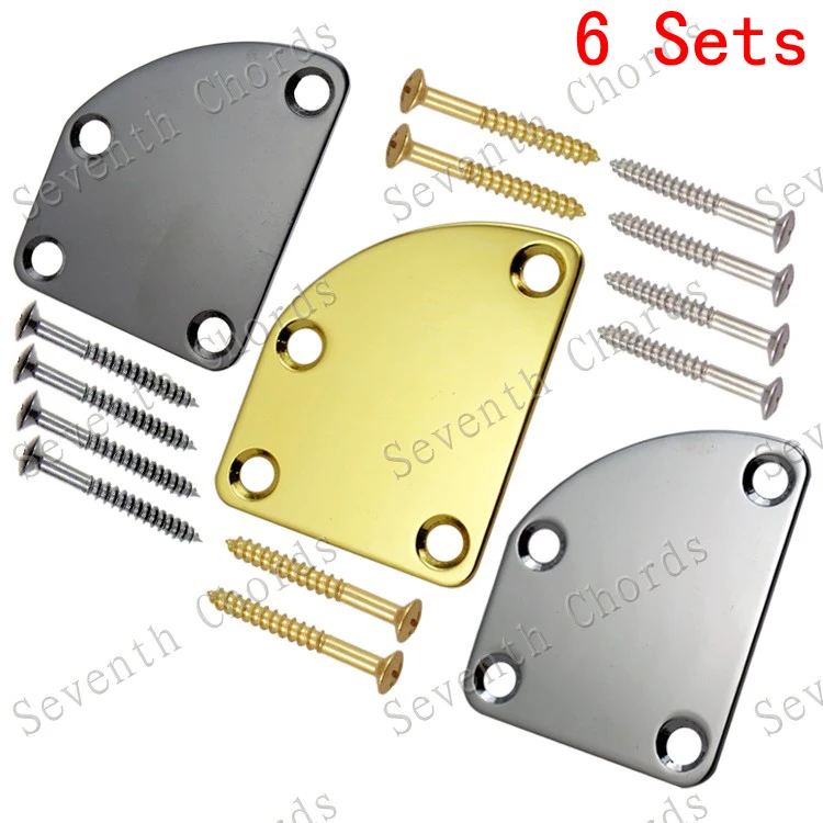 6 Sets Cutaway Neck Plate For Electric Bass Guitar,Unfilled Corner type Guitar Neck Joint Plate /Chrome Black Golden For Choose
6 Sets Cutaway Neck Plate For Electric Bass Guitar,Unfilled Corner type Guitar Neck Joint Plate /Chrome Black Golden For Choose