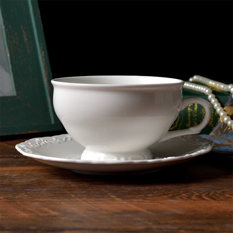 Набор керамических кофейных чашек 350 мл изысканный набор высококачественных для