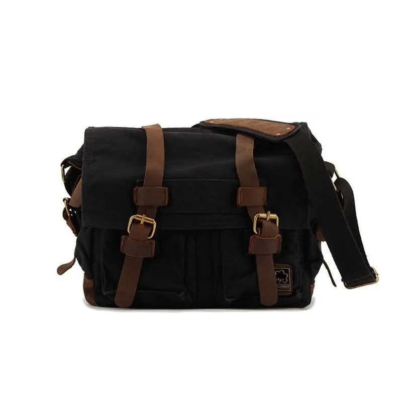 Vintage Casual Men Women Canvas Bag Crossbody Shoulder Messenger Bag Satchel School Bag Unisex Black
Vintage Casual Men Women Canvas Bag Crossbody Shoulder Messenger Bag Satchel School Bag Unisex Black