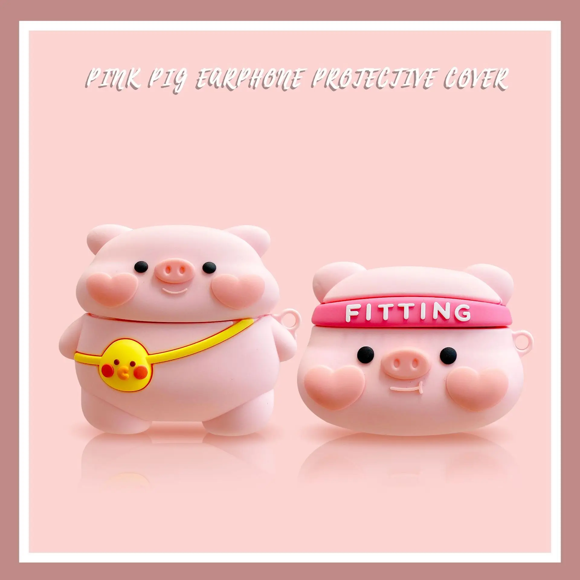 Creative Cute 3D Cartoon Pig Silicone Soft Case For AirPods Pro 1 2 Cover Airpod Case
Creative Cute 3D Cartoon Pig Silicone Soft Case For AirPods Pro 1 2 Cover Airpod Case