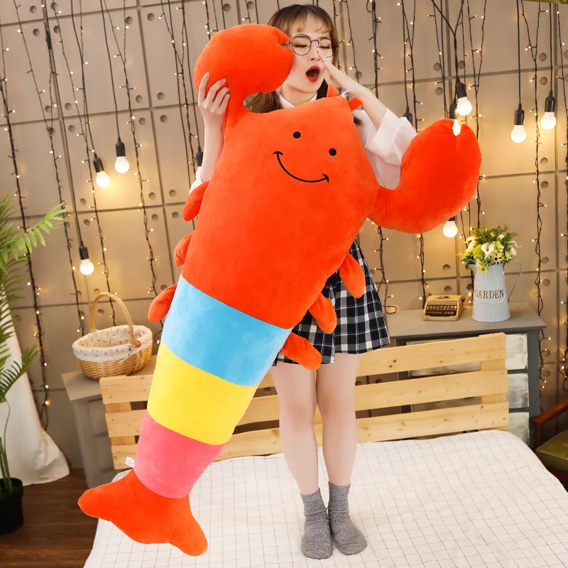 1m Big New Plush Toys Cartoon Colored Animal Shrimp Pillow Stuffed Dolls Funny Cute Plush Lobster Toys For Children Kids Friends 
1m Big New Plush Toys Cartoon Colored Animal Shrimp Pillow Stuffed Dolls Funny Cute Plush Lobster Toys For Children Kids Friends