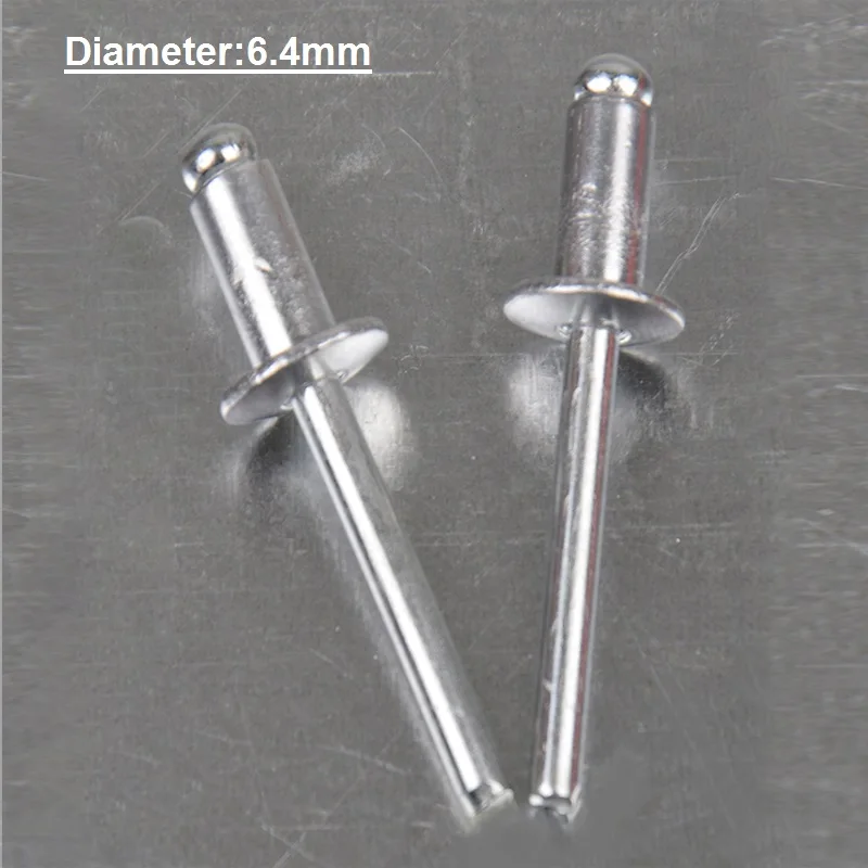 M6.4 1/4 поп заклепки rivetti 20 шт алюминиевая стальная купольная головка слепые remaches