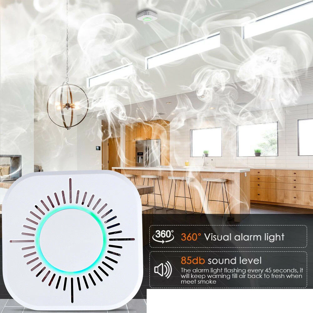 Fire Alarm Portable High Sensitive Equipment Home Security Real-time Independent Type Stable Audible Visual Smoke Detector Smart
Fire Alarm Portable High Sensitive Equipment Home Security Real-time Independent Type Stable Audible Visual Smoke Detector Smart