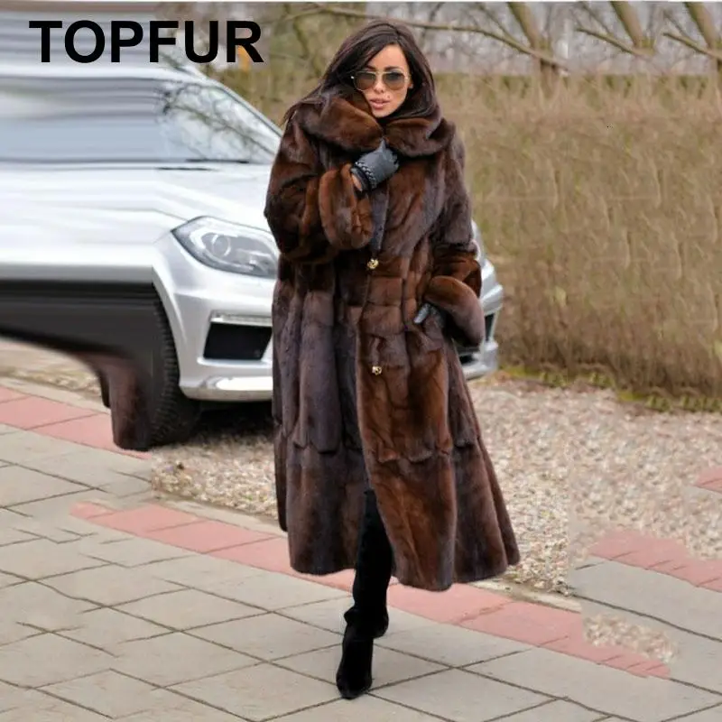 TOPFUR New Luxurious Real Mink Fur Coat Women Natural Real Fur Outwear With Belt Genuine Mink Fur Jacket Plus Size Solid
TOPFUR New Luxurious Real Mink Fur Coat Women Natural Real Fur Outwear With Belt Genuine Mink Fur Jacket Plus Size Solid