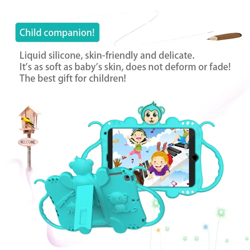 Tablet Case For iPad mini 5 / mini 2019 Cute Cartoon Silicone Kids tablets Cover For iPad mini 123 Coque For iPad mini 4 fundas
Tablet Case For iPad mini 5 / mini 2019 Cute Cartoon Silicone Kids tablets Cover For iPad mini 123 Coque For iPad mini 4 fundas