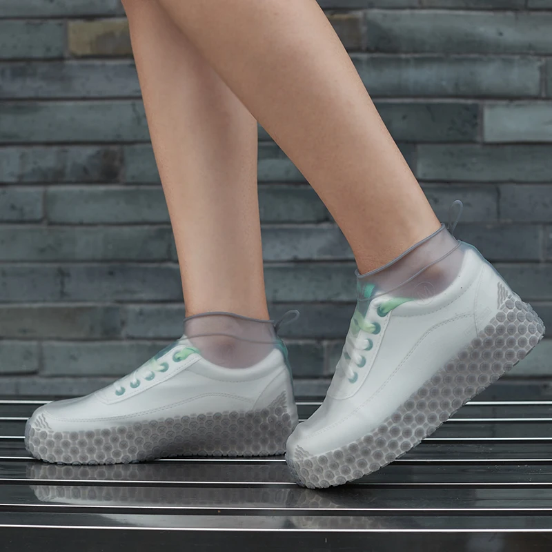 Unisex Shoes Thicken Silicone Rain Boots Waterproof Shoe Cover Protectors Transparent Non-Slip Rainproof Suit Rain Coat Women
Unisex Shoes Thicken Silicone Rain Boots Waterproof Shoe Cover Protectors Transparent Non-Slip Rainproof Suit Rain Coat Women