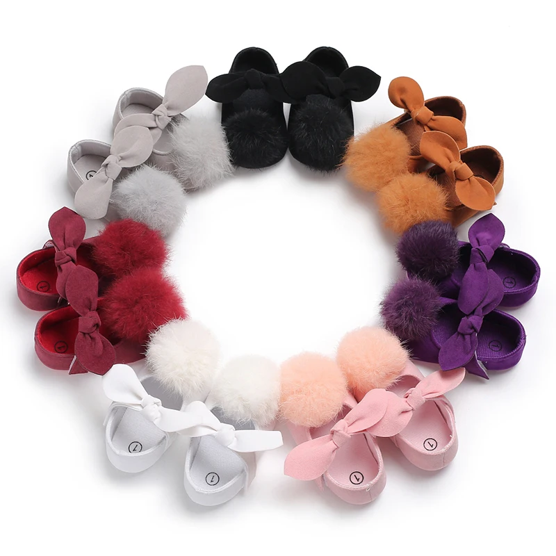 VALEN SINA Prewalker Men and Women Baby 0-18 Months, Cute Furry Bowknot Soft Bottom Princess Comfortable Leather Shoes
VALEN SINA Prewalker Men and Women Baby 0-18 Months, Cute Furry Bowknot Soft Bottom Princess Comfortable Leather Shoes