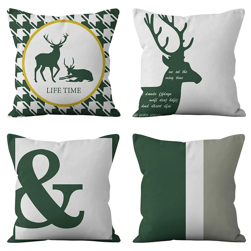 Green Christmas Pillowcase Butterfly Lattice Elk Printing Pillow Decors for Home Xmas Nordic Style Comfortable Pillowcases
Green Christmas Pillowcase Butterfly Lattice Elk Printing Pillow Decors for Home Xmas Nordic Style Comfortable Pillowcases