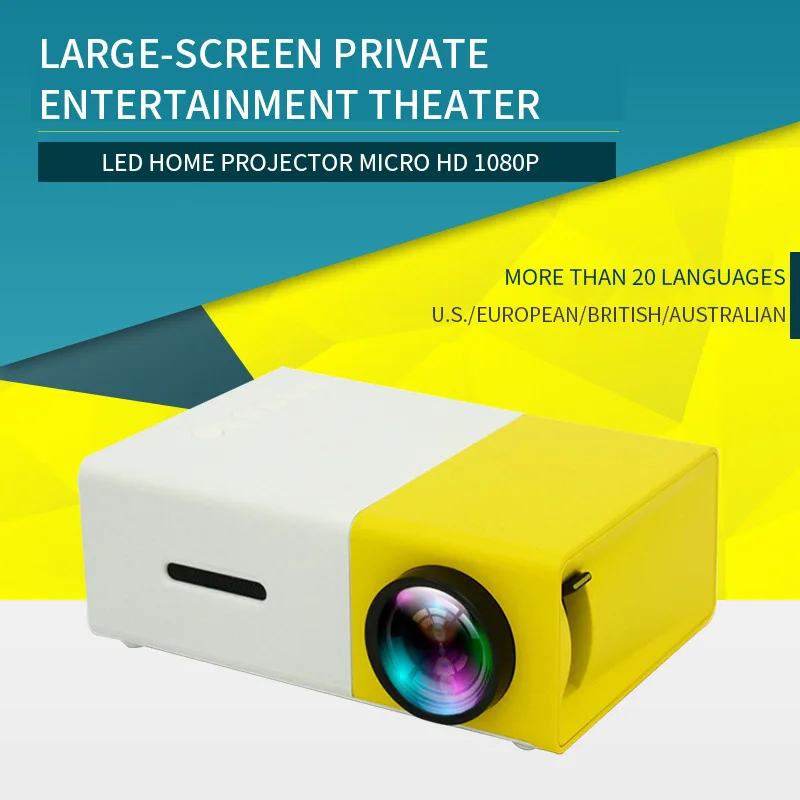 Мини-проектор YG300 портативный 1080 х272 пикселей поддержка P HDMI USB | Электроника