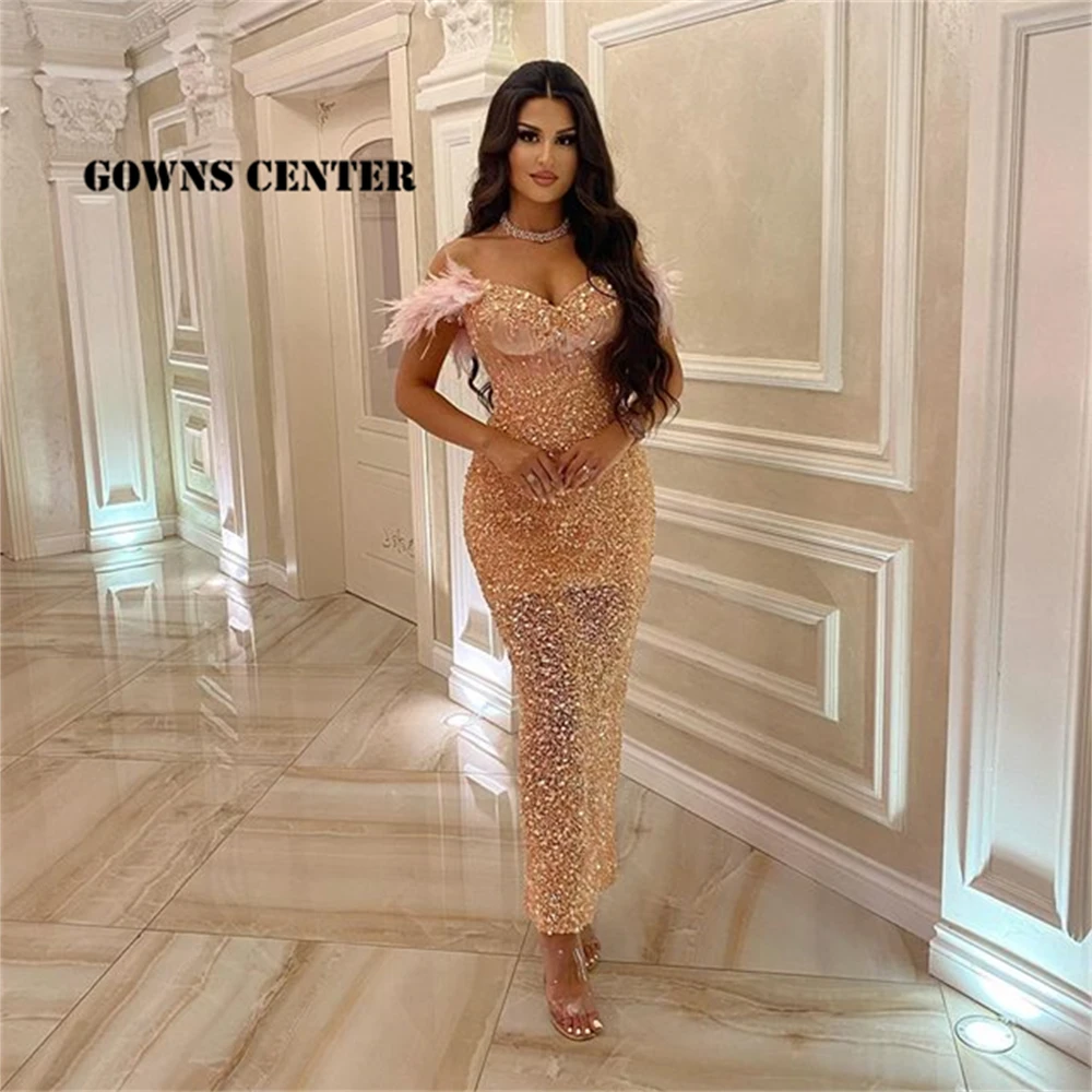 Feathers Off The Shoulder Mermaid Evening Dresses Sparkly Sequins Long Prom Dress Dinnner Formal Occasion Gown
Feathers Off The Shoulder Mermaid Evening Dresses Sparkly Sequins Long Prom Dress Dinnner Formal Occasion Gown