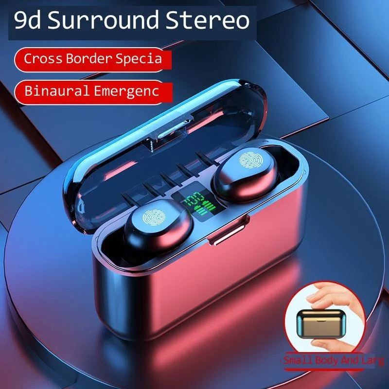 Bluetooth wireless headset f9-13 TWS, private model, binaural headset, mini sports headset with noise reduction function
Bluetooth wireless headset f9-13 TWS, private model, binaural headset, mini sports headset with noise reduction function