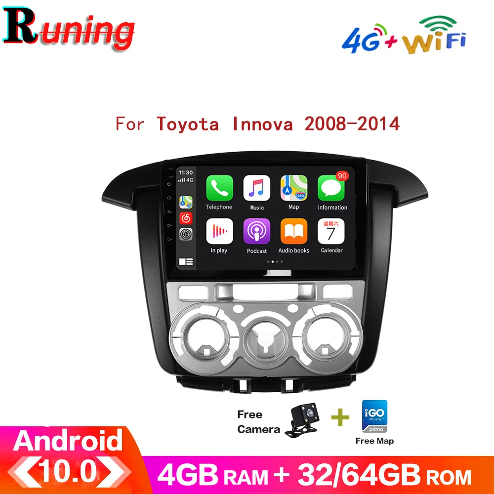 Car Android Radio Multimedia Stereo GPS DVD Player 4G 64G For Toyota Innova Manual AC 2008-2014 GPS Navigation No 2Din Head Unit
Car Android Radio Multimedia Stereo GPS DVD Player 4G 64G For Toyota Innova Manual AC 2008-2014 GPS Navigation No 2Din Head Unit
