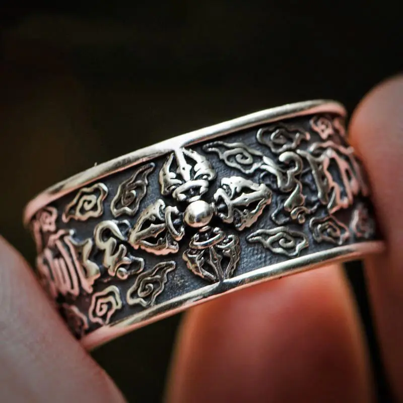 Japanese And Korean Designers Hand-carved Thai Silver Open Ring Unique Craftsmanship Bohemian Charm Women's Jewelry
Japanese And Korean Designers Hand-carved Thai Silver Open Ring Unique Craftsmanship Bohemian Charm Women's Jewelry