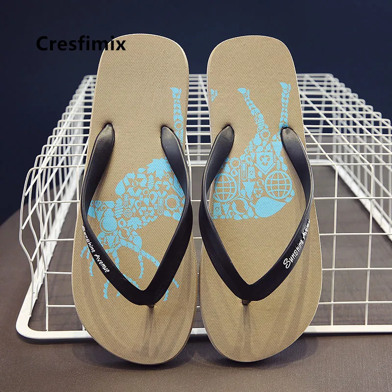 Cresfimix Male Fashion Plus Size Animal Printed Flip Flops Men Cool Anti Skid Beach Black Flip Flops Chanclas De Mujer C5737c
Cresfimix Male Fashion Plus Size Animal Printed Flip Flops Men Cool Anti Skid Beach Black Flip Flops Chanclas De Mujer C5737c