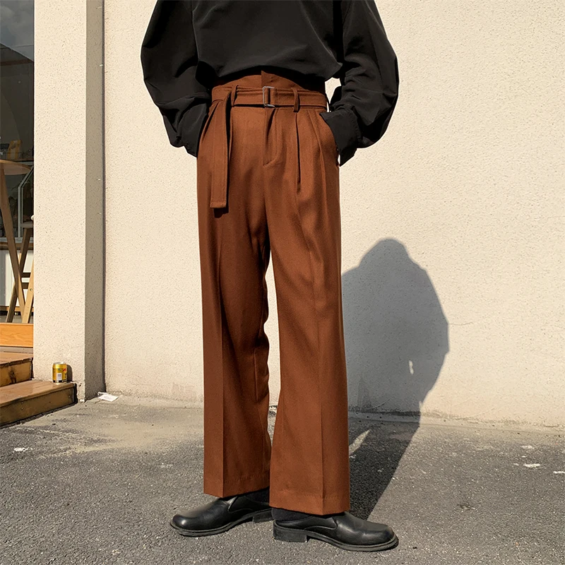Men High Waist Loose Casual Wide Leg Pant with Belt Male Women Streetwear Vintage Harem Trousers Straight Suit Pants Zipper Fly
Men High Waist Loose Casual Wide Leg Pant with Belt Male Women Streetwear Vintage Harem Trousers Straight Suit Pants Zipper Fly