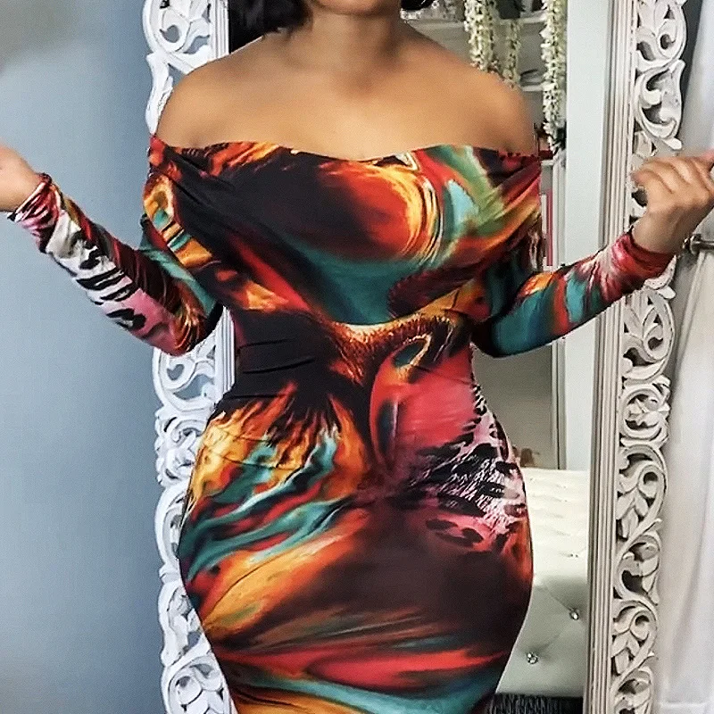 Sexy Dress 2020 Women Spring New Fashion Low-cut Long Sleeve Sheath Printed Long Dress Hot Sale Female S-XXL
Sexy Dress 2020 Women Spring New Fashion Low-cut Long Sleeve Sheath Printed Long Dress Hot Sale Female S-XXL