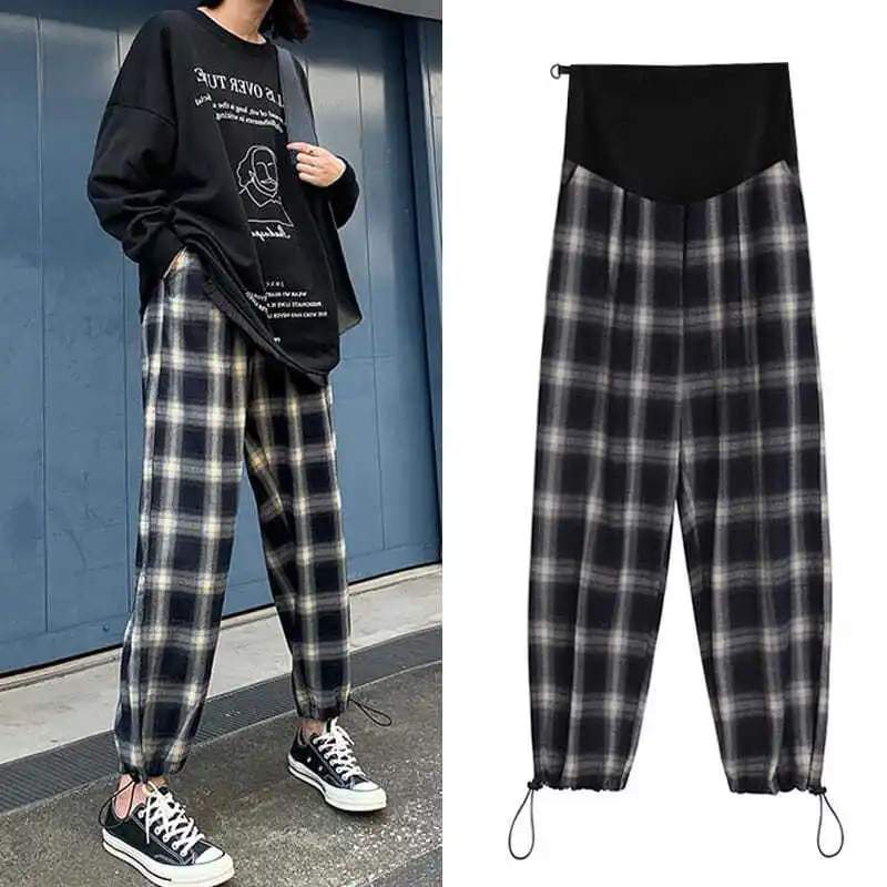 2021 Pregnant Women's Pants Spring Summer Fashion Plaid Trousers Loose All-match Casual Pants Wide-leg Pants Maternity Clothes
2021 Pregnant Women's Pants Spring Summer Fashion Plaid Trousers Loose All-match Casual Pants Wide-leg Pants Maternity Clothes