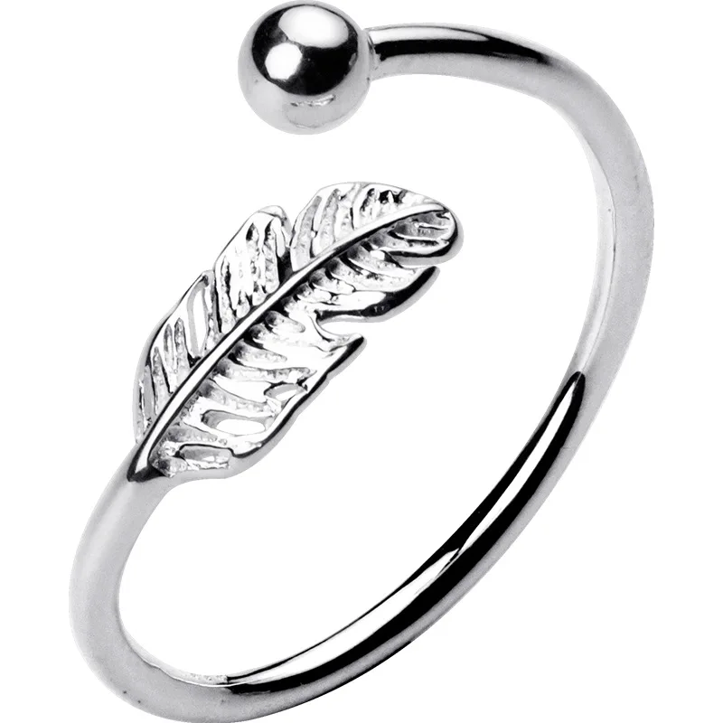 Authentic 925 Sterling Silver Cute Feather Personality Adjustable Ring Fine Jewelry For Women Party Elegant Accessories
Authentic 925 Sterling Silver Cute Feather Personality Adjustable Ring Fine Jewelry For Women Party Elegant Accessories