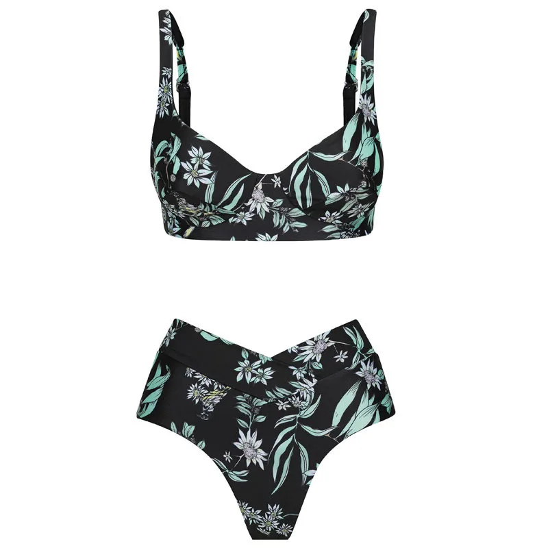 Pastoral 2021 New Bikini High Waist Bikini Vintage Leaf Swimsuit
Pastoral 2021 New Bikini High Waist Bikini Vintage Leaf Swimsuit