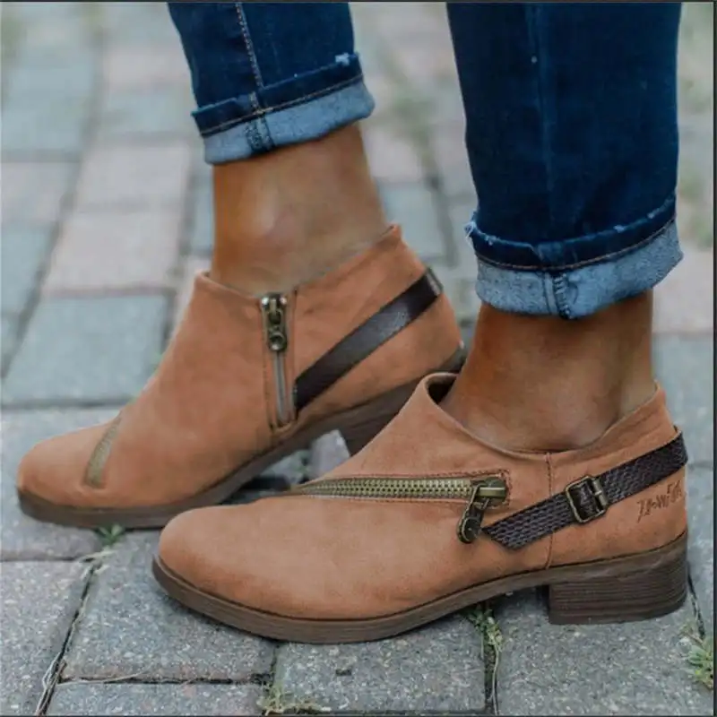 Женские кожаные ботинки на высоком каблуке новинка Gogo спортивная обувь