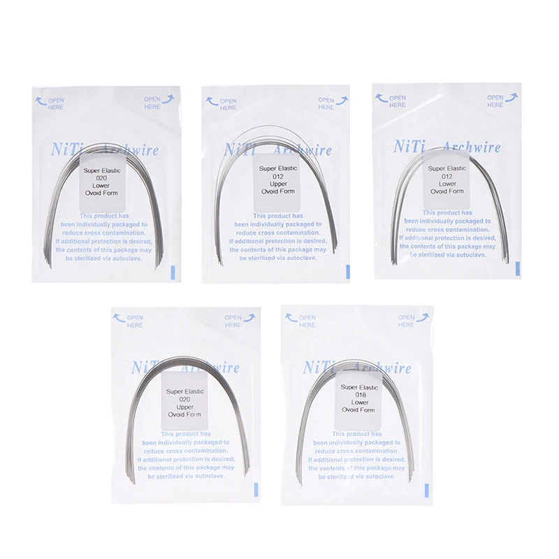10pcs/bag NITI Archwire Dental Orthodontics Arch Wire Round&Square Shape Super Elastic Upper&Lower Dentist Tools Ovoid Form
10pcs/bag NITI Archwire Dental Orthodontics Arch Wire Round&Square Shape Super Elastic Upper&Lower Dentist Tools Ovoid Form