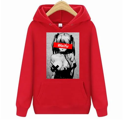 Толстовки из материала Waifu толстовки Otaku Lewd Hentai милая девушка аниме Ahegao для мужчин