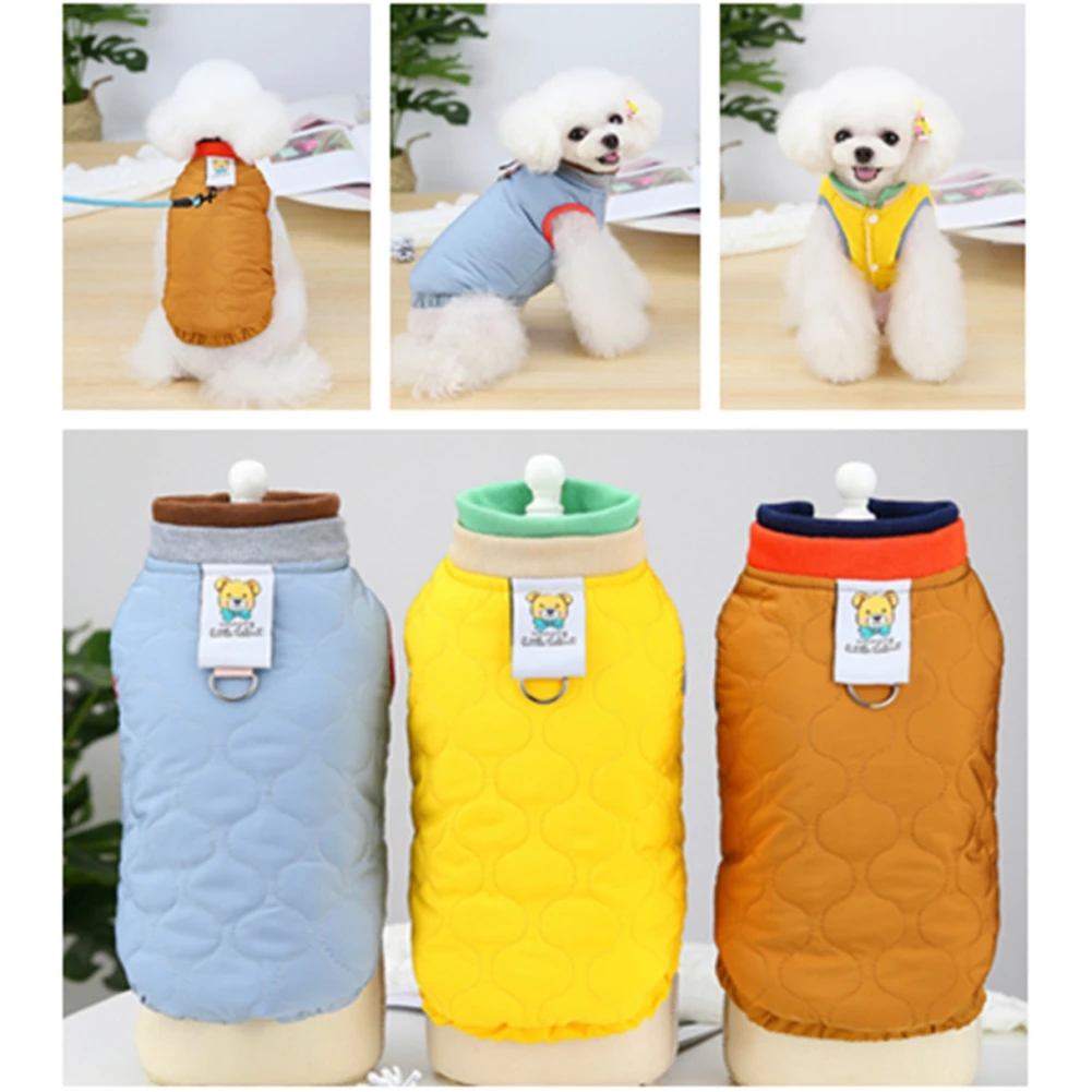 Зимнее утепленное пальто для собак, хлопковая куртка, жилет с вытяжным кольцом для собак, теплая однотонная Одежда для собак, аналогичная
Зимнее утепленное пальто для собак, хлопковая куртка, жилет с вытяжным кольцом для собак, теплая однотонная Одежда для собак, аналогичная