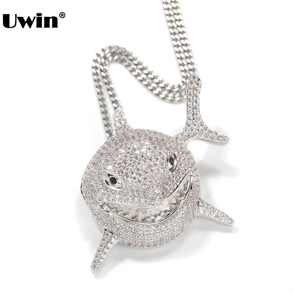 UWIN Shark Pendant Necklaces with AAA Cubic Zirconia Copper Hiphop Necklace Tennis Chain Hip Hop Rock Jewelry Drop Shipping
UWIN Shark Pendant Necklaces with AAA Cubic Zirconia Copper Hiphop Necklace Tennis Chain Hip Hop Rock Jewelry Drop Shipping
