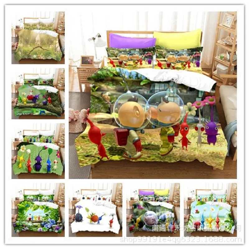 Bedding Sets Pikmin3 US/Europe/UK Size Quilt Bed Cover Duvet Cover Pillow Case 2-3 Pieces Sets Adult Kids Size
Bedding Sets Pikmin3 US/Europe/UK Size Quilt Bed Cover Duvet Cover Pillow Case 2-3 Pieces Sets Adult Kids Size