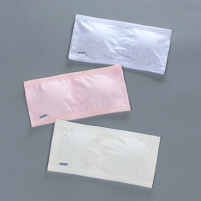 Women's Cotton Underwear Tube Top Teen Girls Invisible Strapless Bra Detachable Chest Pad Bra Children Breathable Lingerie
Women's Cotton Underwear Tube Top Teen Girls Invisible Strapless Bra Detachable Chest Pad Bra Children Breathable Lingerie