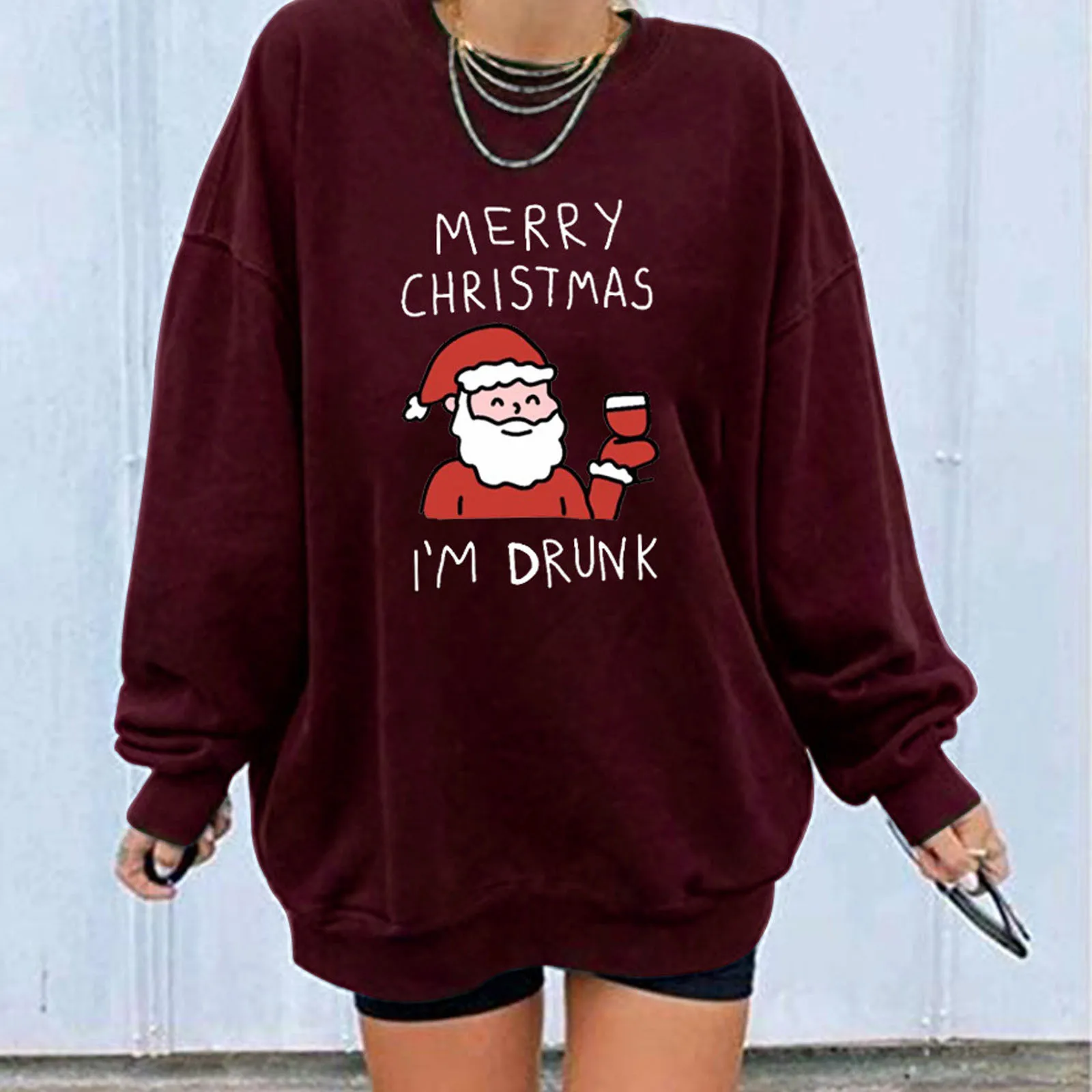 Christmas Women's Long Sleeve Ladies Sweatshirts Tops Tunics Blouse Shirt Winter Clothes Women Aesthetic Sudadera Mujer
Christmas Women's Long Sleeve Ladies Sweatshirts Tops Tunics Blouse Shirt Winter Clothes Women Aesthetic Sudadera Mujer
