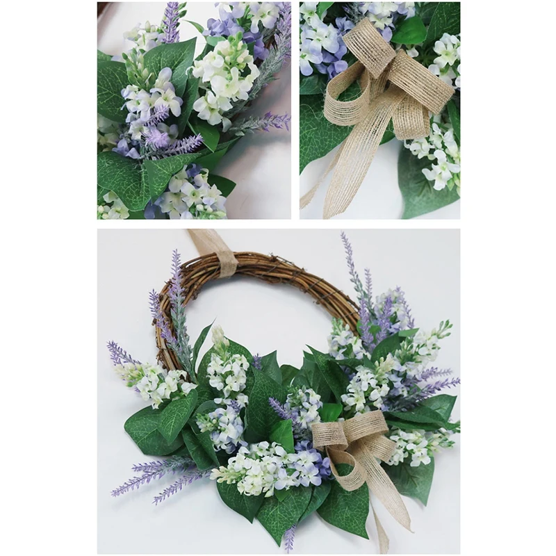 13.7 Inch Artificial Lavender Flower Wreath for the Front Door, Wall Hanging Window Home Wedding Party Decoration
13.7 Inch Artificial Lavender Flower Wreath for the Front Door, Wall Hanging Window Home Wedding Party Decoration