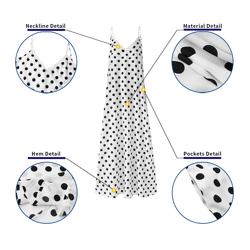 Summer Dress 2021 Women Sexy Sleeveless V Neck Maxi Long Dresses VONDA Casual Loose Bohemian Dot Printed Vestidos Plus Size Robe 
Summer Dress 2021 Women Sexy Sleeveless V Neck Maxi Long Dresses VONDA Casual Loose Bohemian Dot Printed Vestidos Plus Size Robe