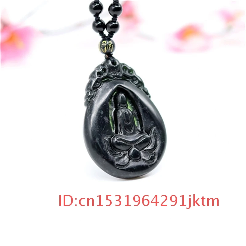 Chinese Black Carved Double-sided Accessories Men Gifts Buddha Obsidian Amulet Pendant Necklace for Natural Jade Green Charm
Chinese Black Carved Double-sided Accessories Men Gifts Buddha Obsidian Amulet Pendant Necklace for Natural Jade Green Charm