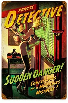 Retro Style Cover Girl Sudden Danger Bar Pub Restaurant Cafe Home Wall Art Deco Poster Vintage Metal Plaque 8x12 Inches
Retro Style Cover Girl Sudden Danger Bar Pub Restaurant Cafe Home Wall Art Deco Poster Vintage Metal Plaque 8x12 Inches