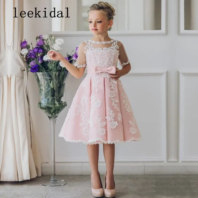 Long Sleeve Vintage Lace A Line Flower Girls Dress Pink Girls Celebrations Party Dresses Birthday Gowns Custom
Long Sleeve Vintage Lace A Line Flower Girls Dress Pink Girls Celebrations Party Dresses Birthday Gowns Custom