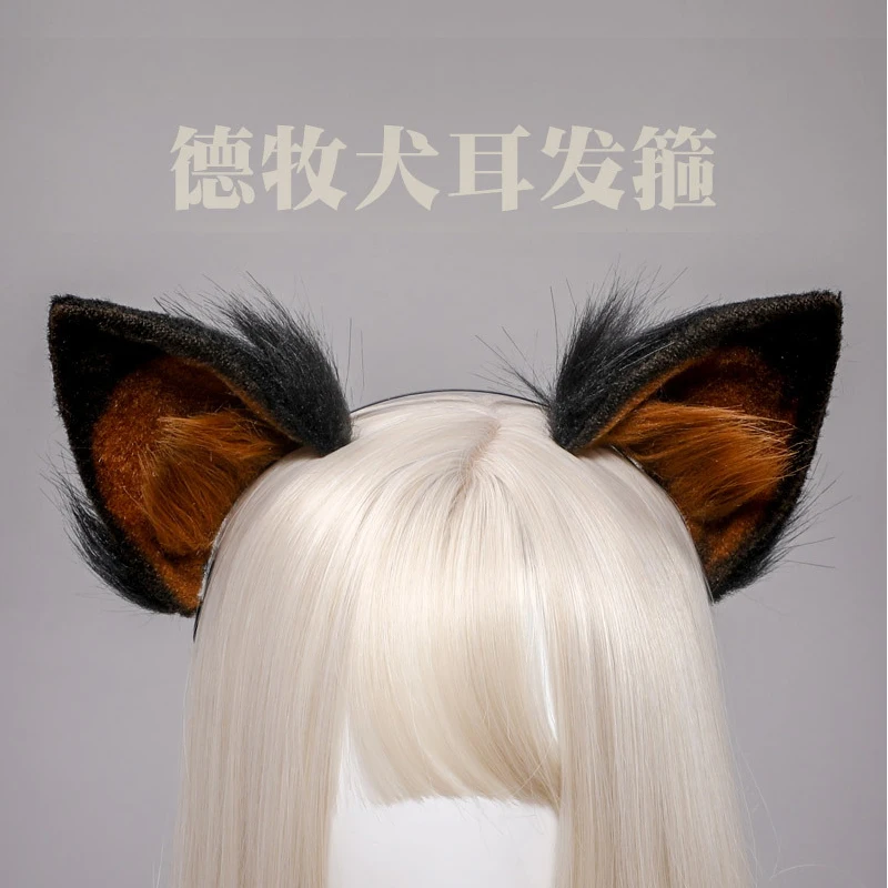 

Cute Furry Animal Beast Ears Hairpin Headwear Ear clip Cosplay Soft Girl Plush Detachable dog Ear Lolita Hair Accessory Props