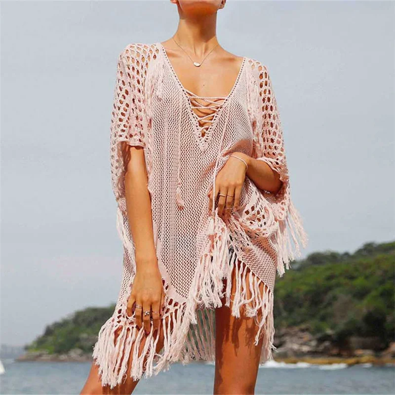 New Arrivals Sexy Beach Cover up Pink Crochet Robe de Plage Pareos for Women Swim Wear Saida de Praia Beachwear Coverups #Q195
New Arrivals Sexy Beach Cover up Pink Crochet Robe de Plage Pareos for Women Swim Wear Saida de Praia Beachwear Coverups #Q195