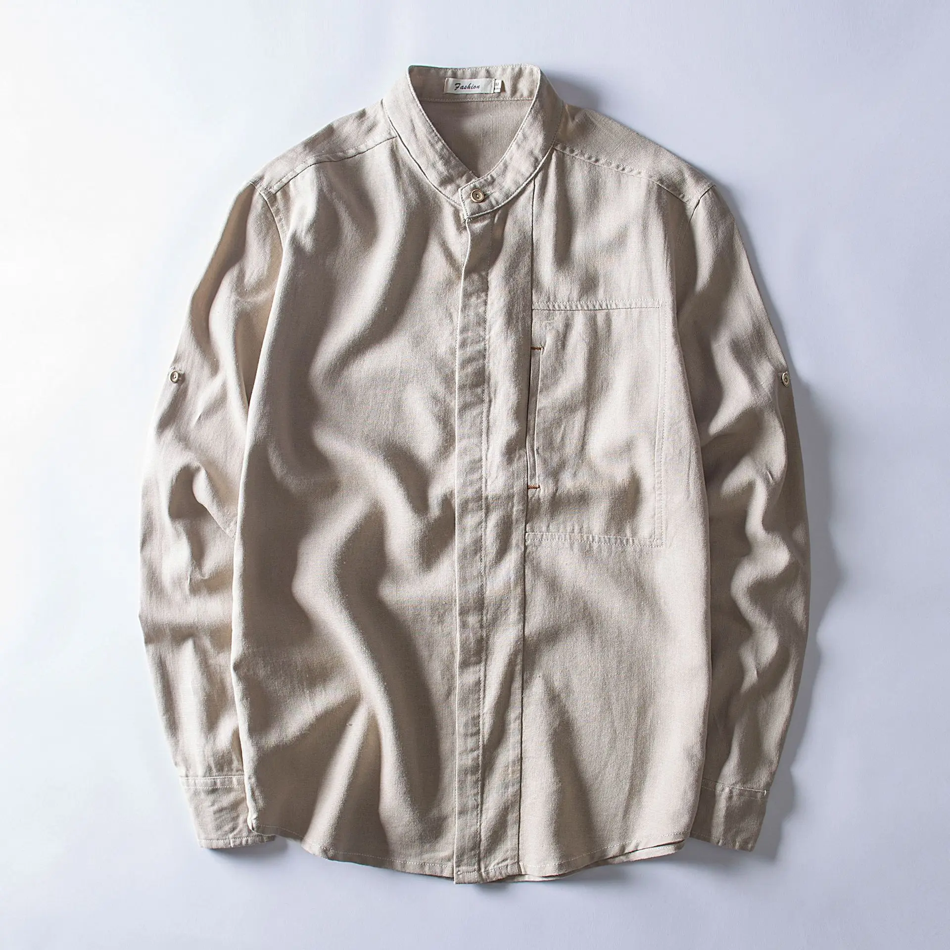 Spring Autumn Youth Men's Shirt Solid Color Long Sleeve Shirt Slim Trend Linen And Cotton Shirt for Men Male Clothing Tops Shirt
Spring Autumn Youth Men's Shirt Solid Color Long Sleeve Shirt Slim Trend Linen And Cotton Shirt for Men Male Clothing Tops Shirt
