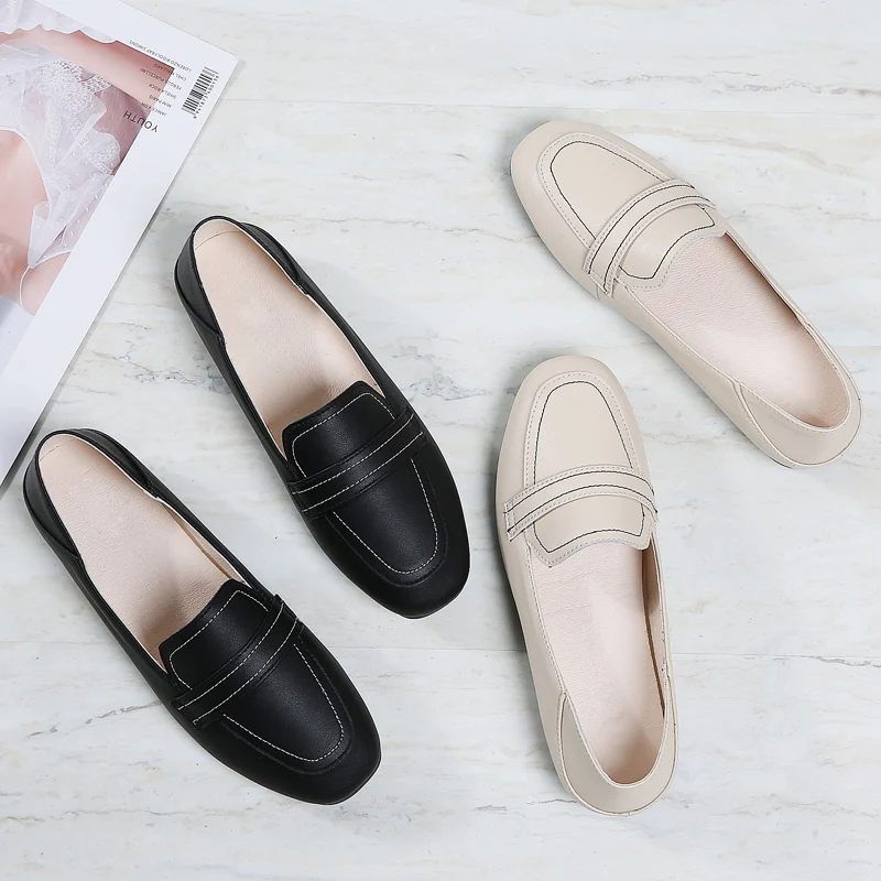 Round Toe Leather Women's Shoes Autumn All-Match Oxfords Female Footwear Slip-on Casual Sneaker Genuine Leather Moccasin Summer
Round Toe Leather Women's Shoes Autumn All-Match Oxfords Female Footwear Slip-on Casual Sneaker Genuine Leather Moccasin Summer