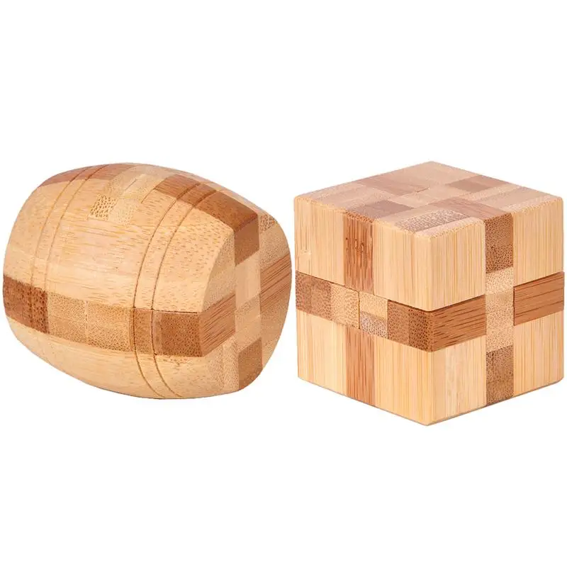 2Pcs Bamboo Educational Toy IQ Assembling Ball Cube Kong Ming Luban Lock Classic Intellectual Toy Bucket Shaped Lock Square Lock
2Pcs Bamboo Educational Toy IQ Assembling Ball Cube Kong Ming Luban Lock Classic Intellectual Toy Bucket Shaped Lock Square Lock