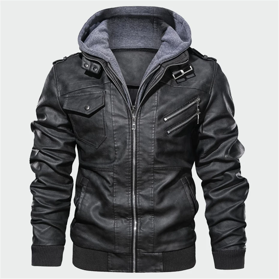 New Men's Leather Jackets Autumn New Casual Motorcycle PU Jacket Leather Coats Men Faux Jacket Mens Brand Clothing Large Size
New Men's Leather Jackets Autumn New Casual Motorcycle PU Jacket Leather Coats Men Faux Jacket Mens Brand Clothing Large Size
