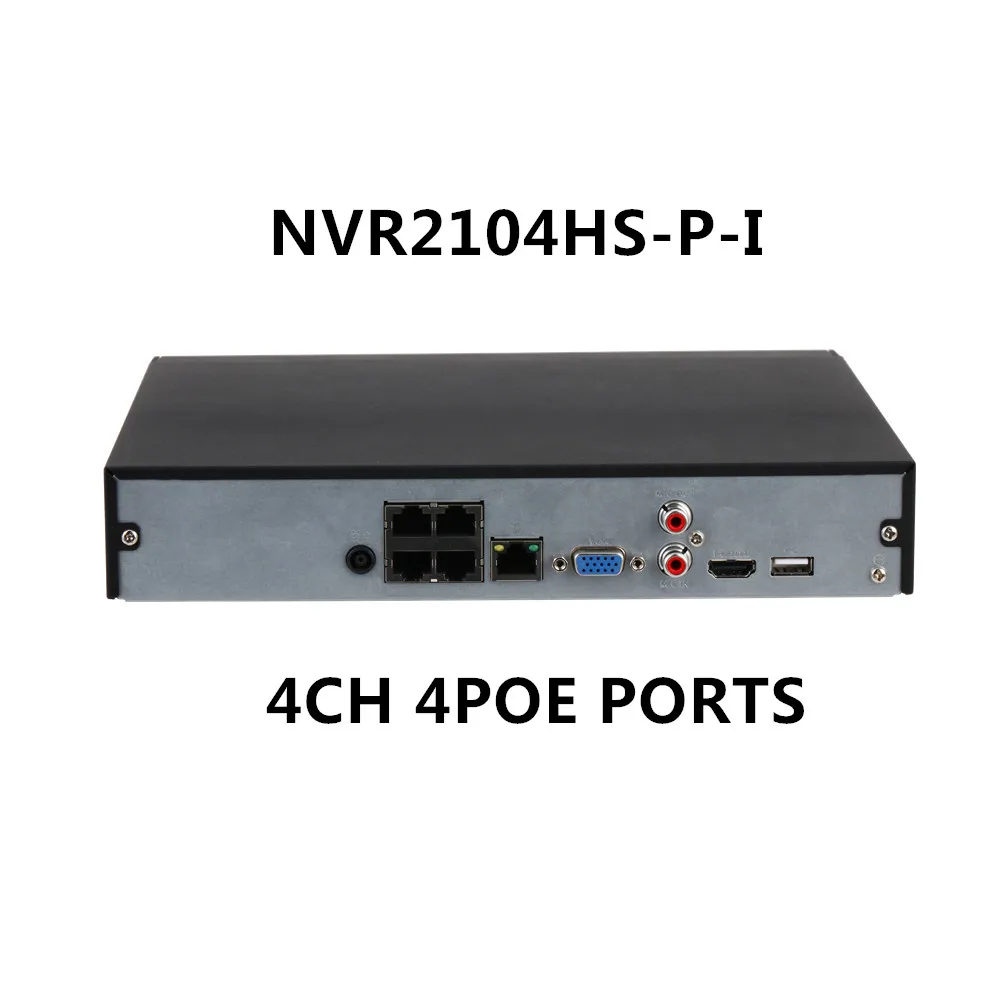 Dahua NVR2104HS P I 4CH с 4Poe NVR2108HS 8P 8CH 8POE max поддержкой разрешения 12MP 4K WizSense AI