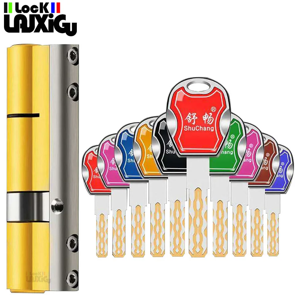 Common lock cylinders Cylinder lock for entrance door Outdoor door lock Key lock Cylinder door lock 10 colorful keys
Common lock cylinders Cylinder lock for entrance door Outdoor door lock Key lock Cylinder door lock 10 colorful keys