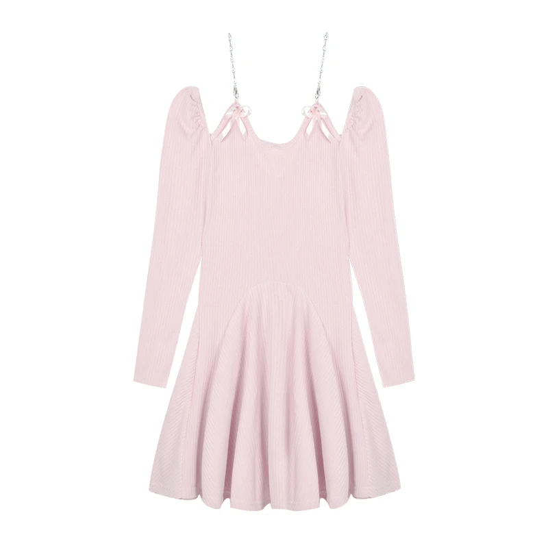 Sweet Knitted Dress Women Slim Bow Short Dress Ladies Spring and Autumn Casual Long Sleeve Knit Sweater Dress Women NS2657
Sweet Knitted Dress Women Slim Bow Short Dress Ladies Spring and Autumn Casual Long Sleeve Knit Sweater Dress Women NS2657