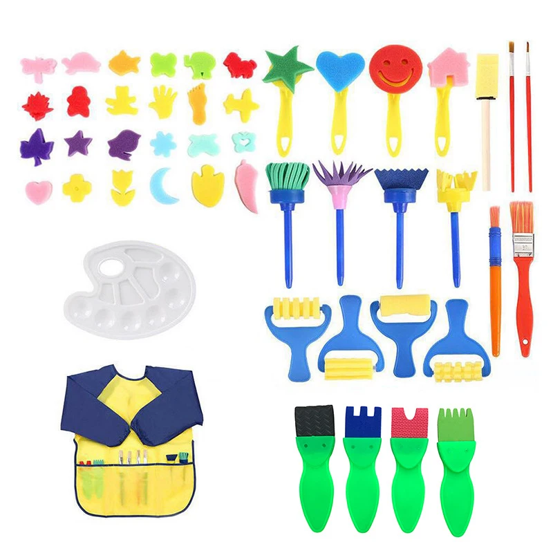 (47Pieces) Kids Washable Paint Brushes Set Paint Sponges Brushes, Assorted Painting Drawing Tools For Kids Toddlers
(47Pieces) Kids Washable Paint Brushes Set Paint Sponges Brushes, Assorted Painting Drawing Tools For Kids Toddlers