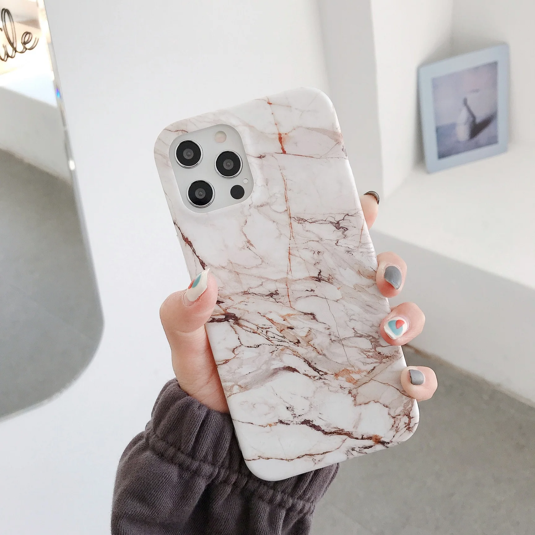 Luxurious Marble Stone Texture Phone Case For iPhone SE 2020 7 8 X XR Plus XS 11 12 13 Mini Pro Max Silicone IMD Soft Back Cover
Luxurious Marble Stone Texture Phone Case For iPhone SE 2020 7 8 X XR Plus XS 11 12 13 Mini Pro Max Silicone IMD Soft Back Cover