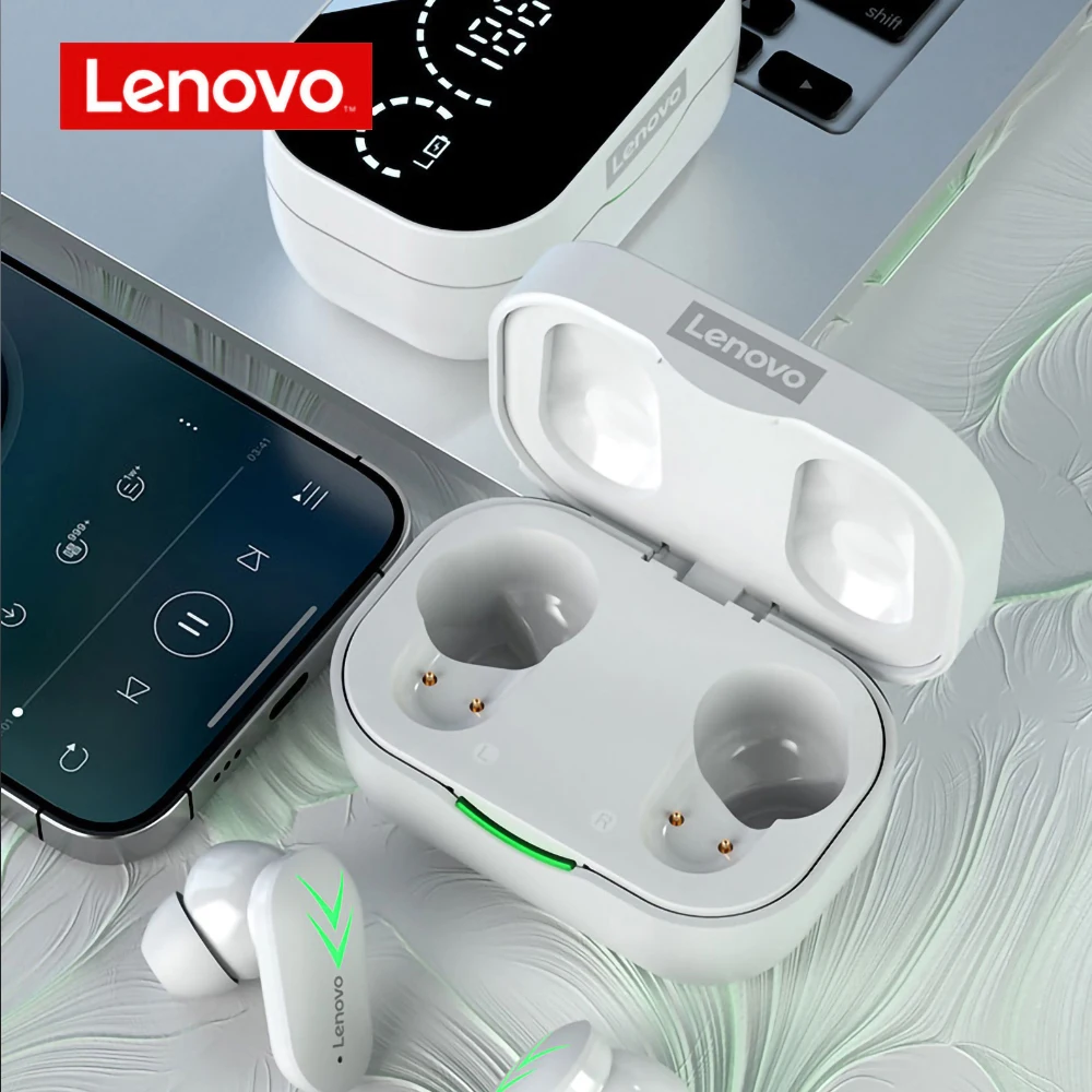 Lenovo XT82 Wireless BT5.1 Gaming Headphones In-ear Sports Gaming Earbuds BT5.1 Chip Low Latency with LED Battery Display White
Lenovo XT82 Wireless BT5.1 Gaming Headphones In-ear Sports Gaming Earbuds BT5.1 Chip Low Latency with LED Battery Display White