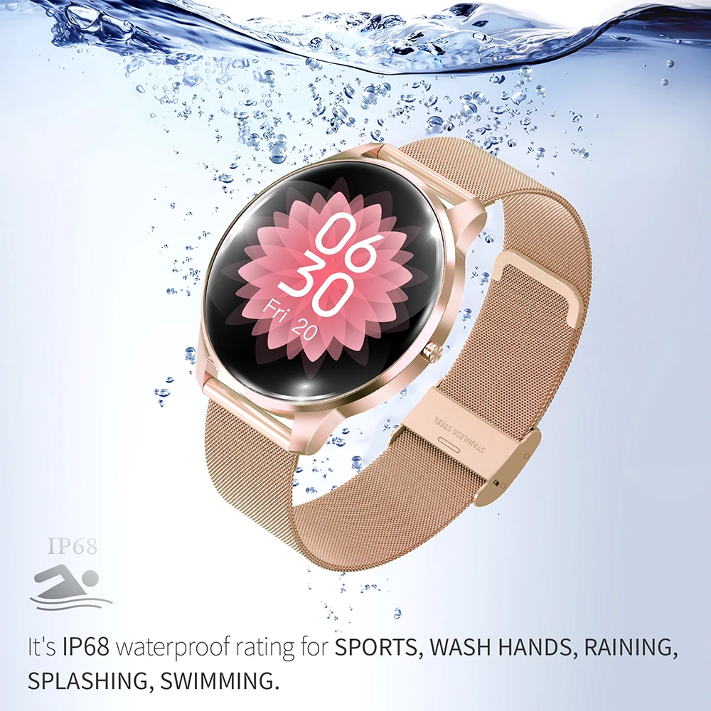 IP68 Waterproof Smart Watch Women Full Touch Screen Heart Rate Calorie Monitor Fitness Tracker Smartwatch For Women Men
IP68 Waterproof Smart Watch Women Full Touch Screen Heart Rate Calorie Monitor Fitness Tracker Smartwatch For Women Men