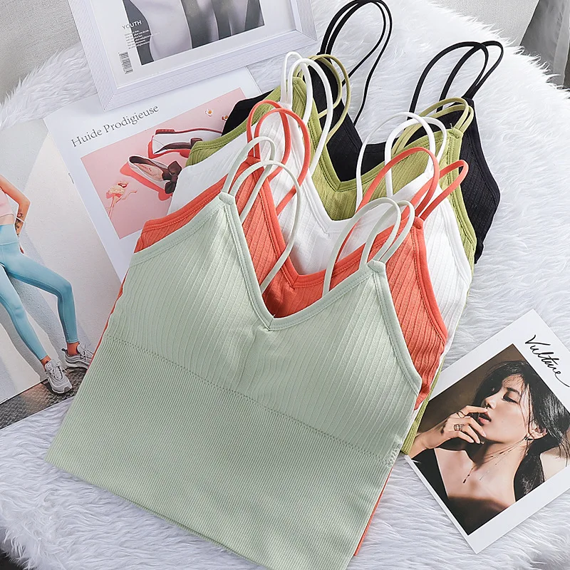 1PC Women's Sexy Seamless Crop Tops Sports Bra Tube Top Women Camisole With Removable Padded Women Underwear Female Tank Top
1PC Women's Sexy Seamless Crop Tops Sports Bra Tube Top Women Camisole With Removable Padded Women Underwear Female Tank Top
